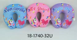 Cojines para cuello con mensajes Unicornio