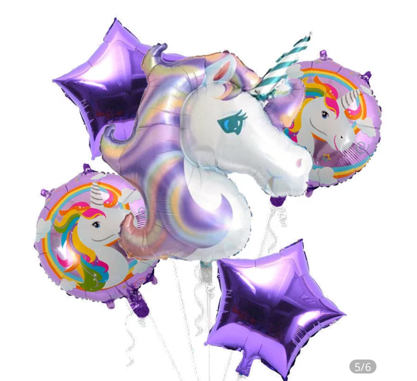 Globos de unicornio