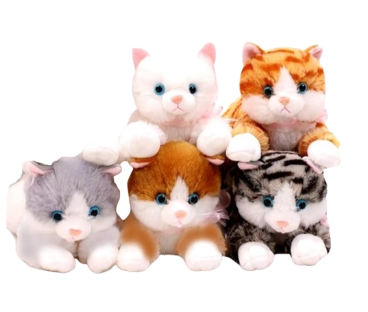 Gatitos de peluche de 30 cms cola larga