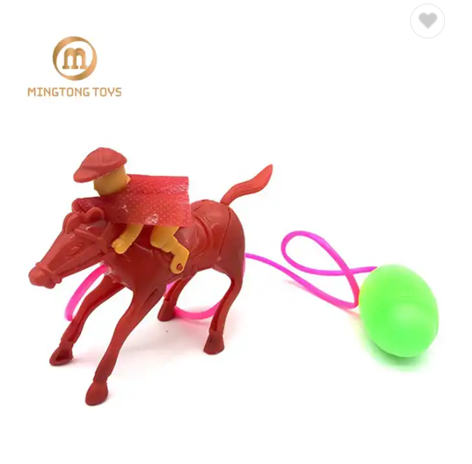 Mini Juguete de buey torito con jinete y lanzador