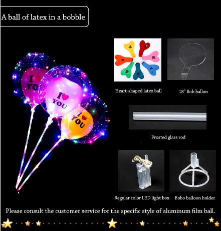 Globo de látex en burbuja