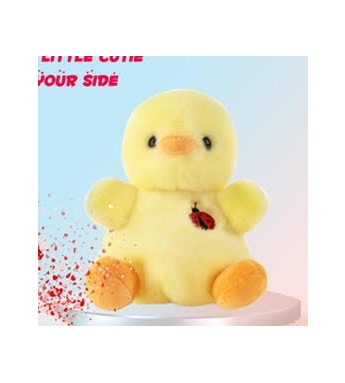 Peluche de pato amarillo
