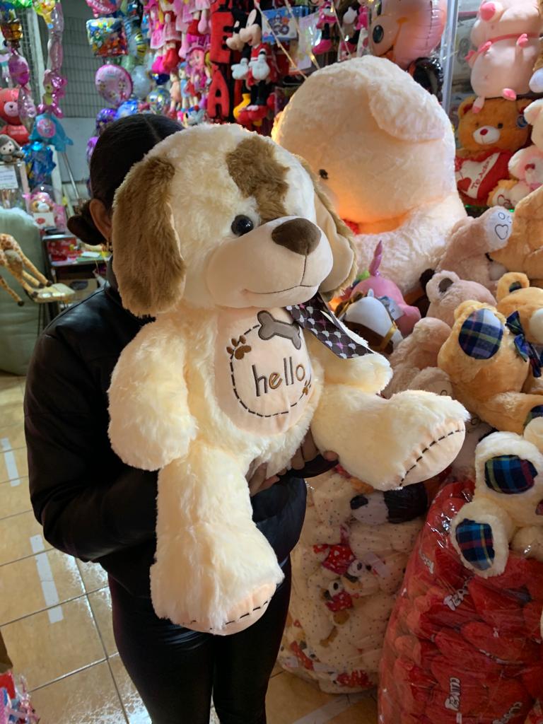 Peluche de perrito perro de 40 cms musical