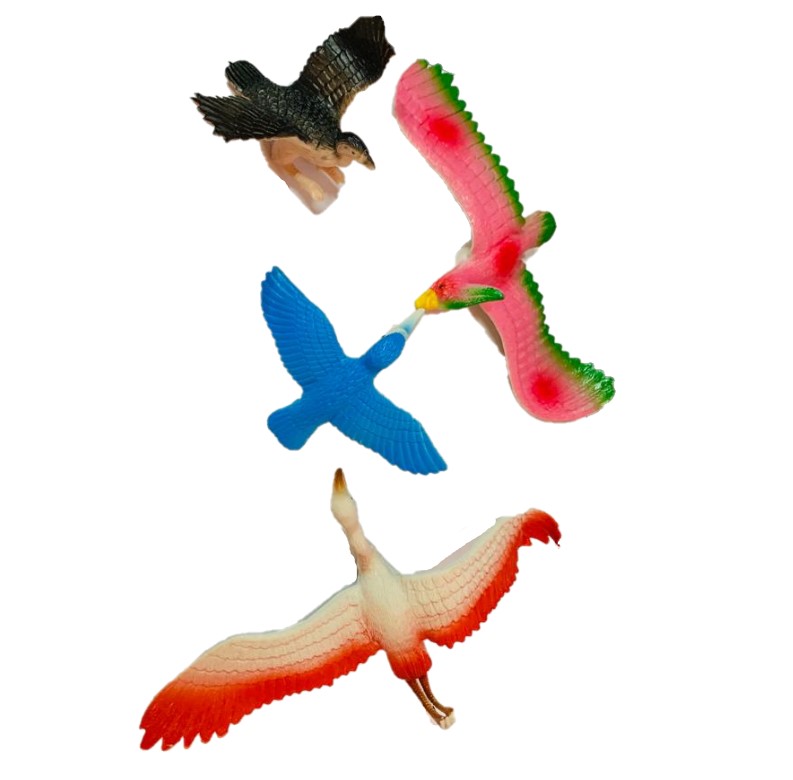 Figuras de aves plásticas 10 unidades