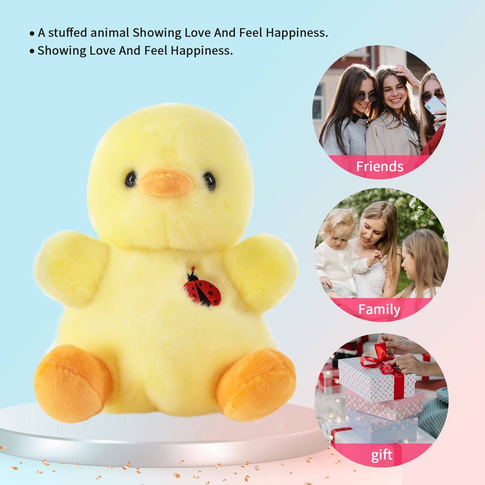 Peluche de pato amarillo