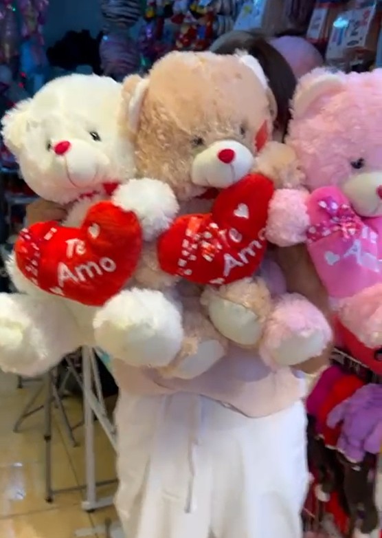 Osos de peluche con corazón de 40 cms