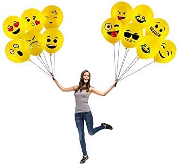 Bolsa de Globos de emojis de latex 50 unidades