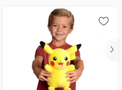 Peluche de Pikachu de 25 cms