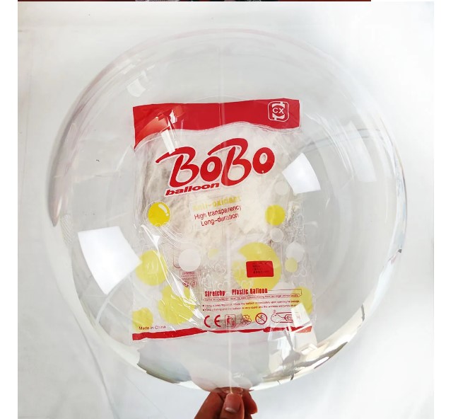 Bolsas de 50 unidades Globo Transparente Bobo de 20 pulgadas