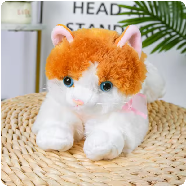 Gatitos de peluche de 30 cms cola larga