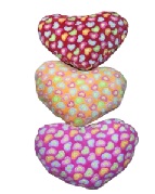 Almohadas en forma de corazón 25x35 cms