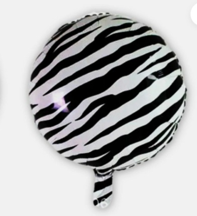 50 globos Globos redondos con estampado de cebra 5 colores