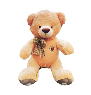 Osos de peluche en tono cafe de 40 cms musical