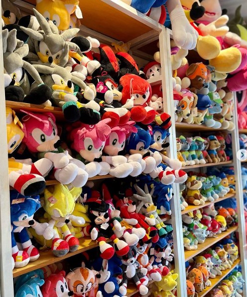 6 unidades de Peluches de personajes de Sonic llavero 20 cms