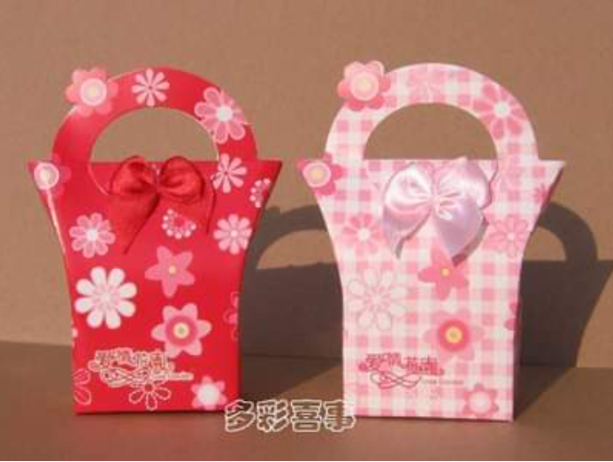 Pack de 12 Cajitas armables de regalo rosa