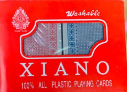 Baraja Poker Xiano de Plástico Mazo doble en estuche plastico.