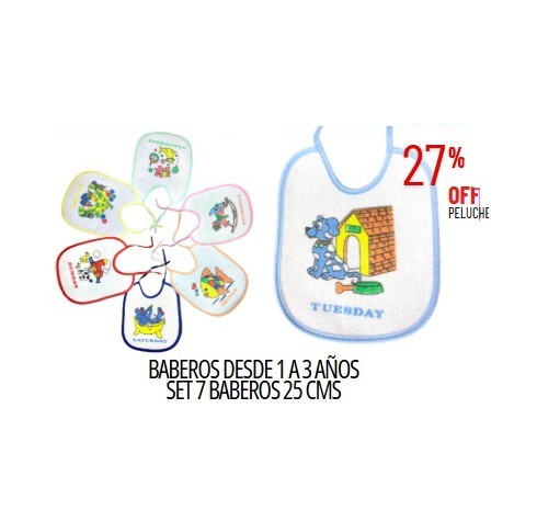 Set de baberos semanario