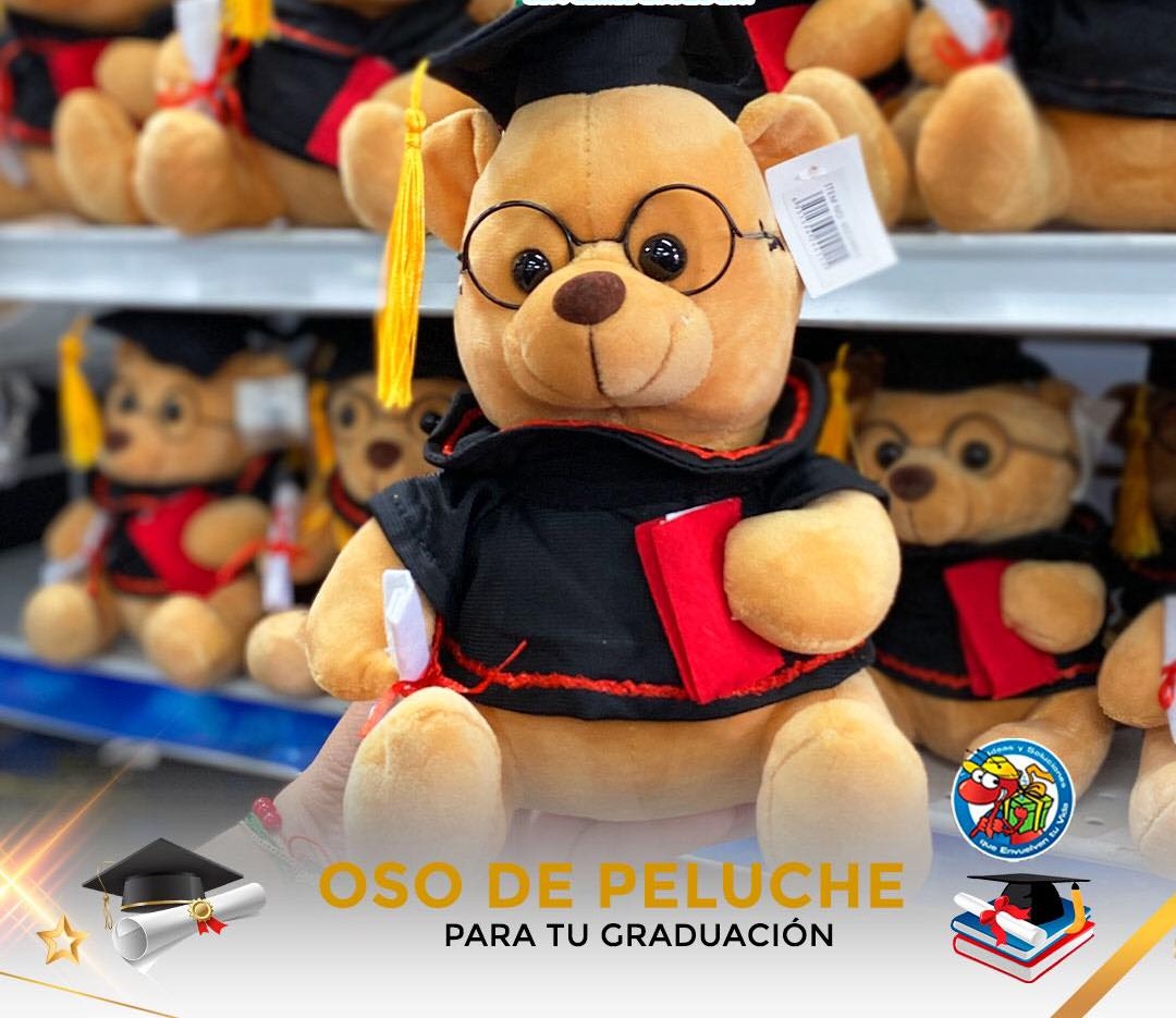Osos de peluche graduados de 25 cms