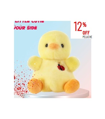 Peluche de pato amarillo