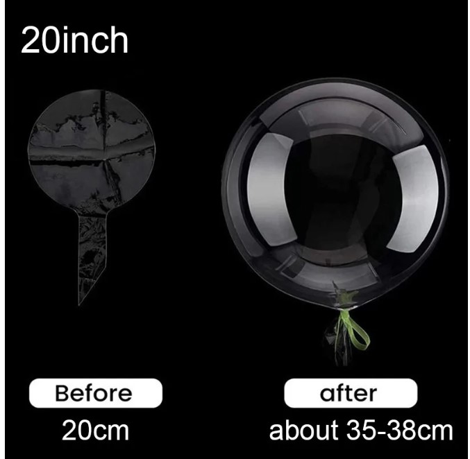 Bolsas de 50 unidades Globo Transparente Bobo de 20 pulgadas