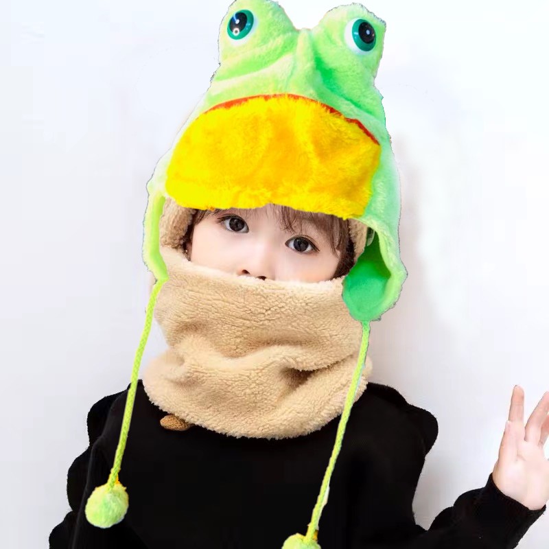 Gorros de peluche infantil con forma de animales