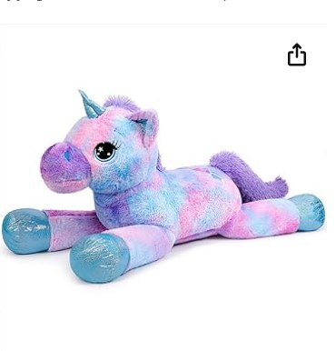 Peluches de unicornio multicolor 60 cms