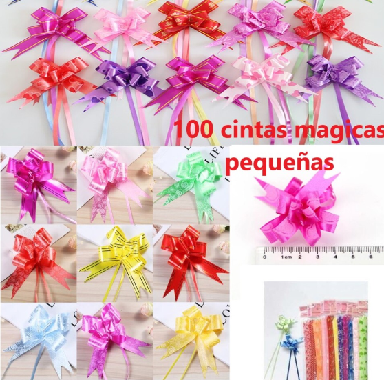 100 Mini Cintas mágicas pequeñas de 20 x 1,2 cms