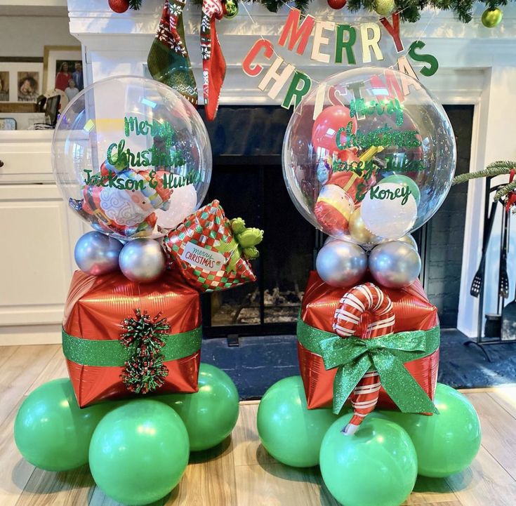 Globos en forma de regalo por docenas