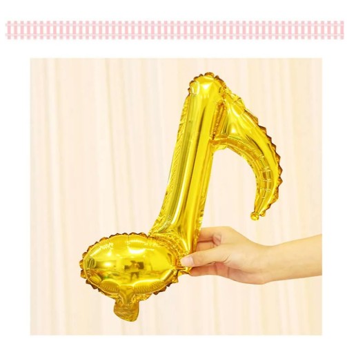 Bolsas de 50 unidades Globos de notas musicales de decoración metalicos