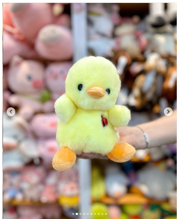 Peluche de pollo amarillo 20 cms