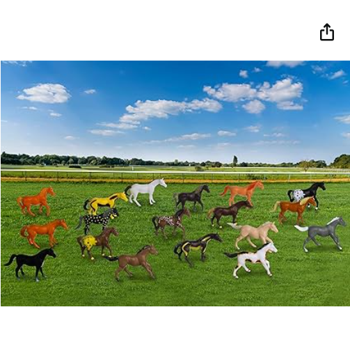 Mini caballos de juguete de 12 cms