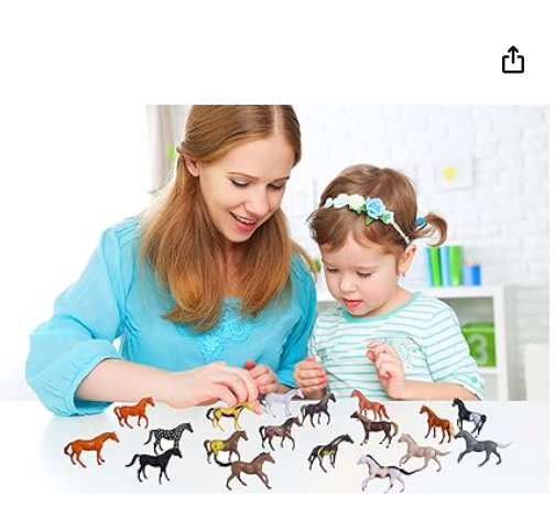 Mini caballos de juguete de 12 cms