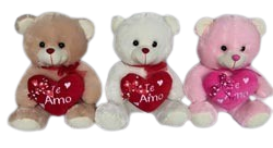 Osos de peluche con corazón de 40 cms