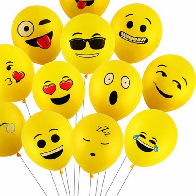 Bolsa de Globos de emojis de latex 50 unidades