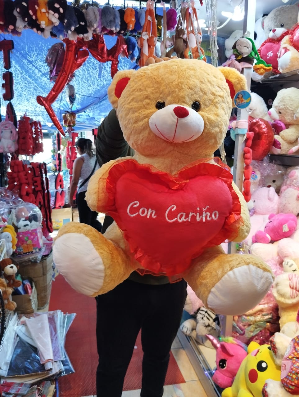 Osos de peluche con Corazón Grandes de 60 cms