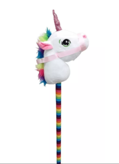 Caballo de palo unicornio 120 cms musical