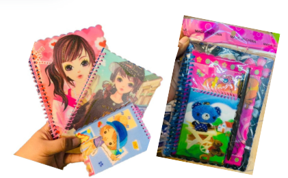 Set de 3 Cuadernos libretas de dibujo infantiles
