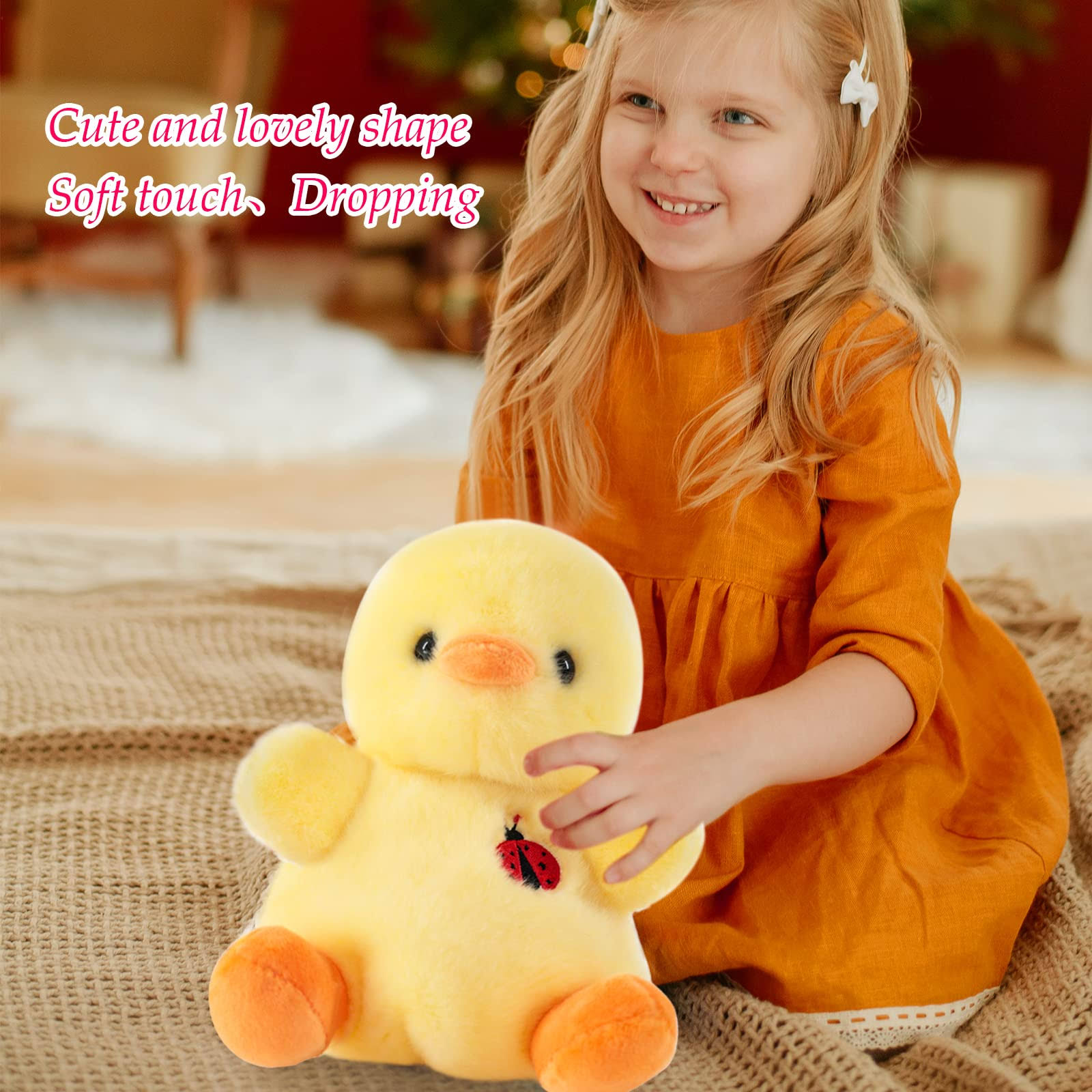 Peluche de pato amarillo