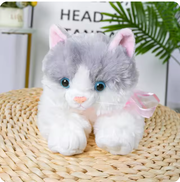 Gatitos de peluche de 30 cms cola larga