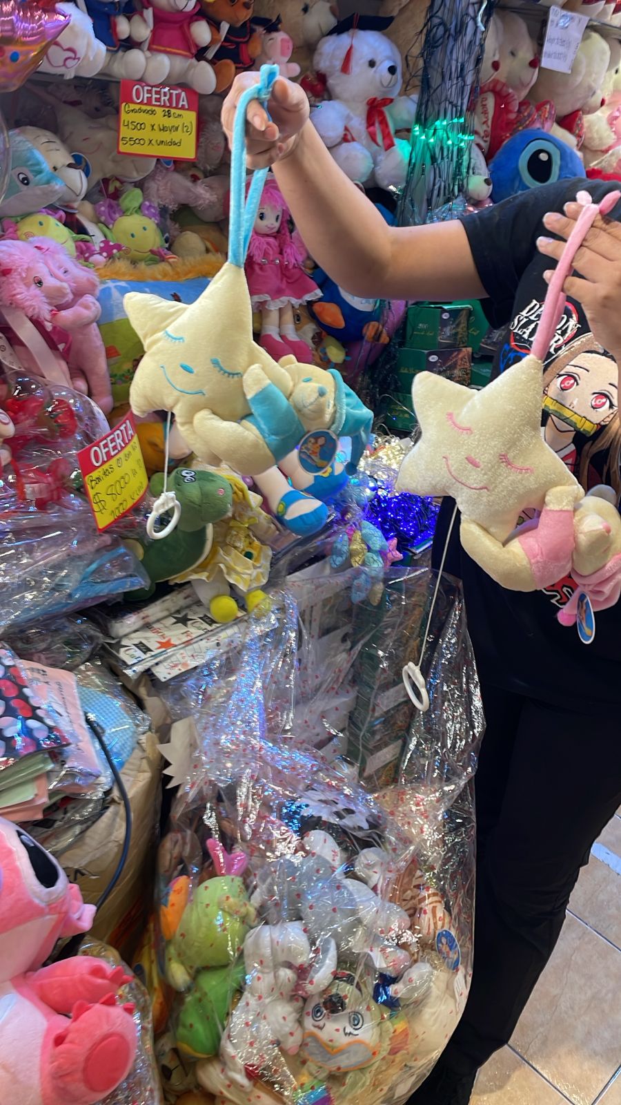 Juguete de Peluche en forma de estrella con oso a cuerda con sonido