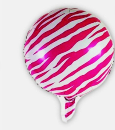 50 globos Globos redondos con estampado de cebra 5 colores