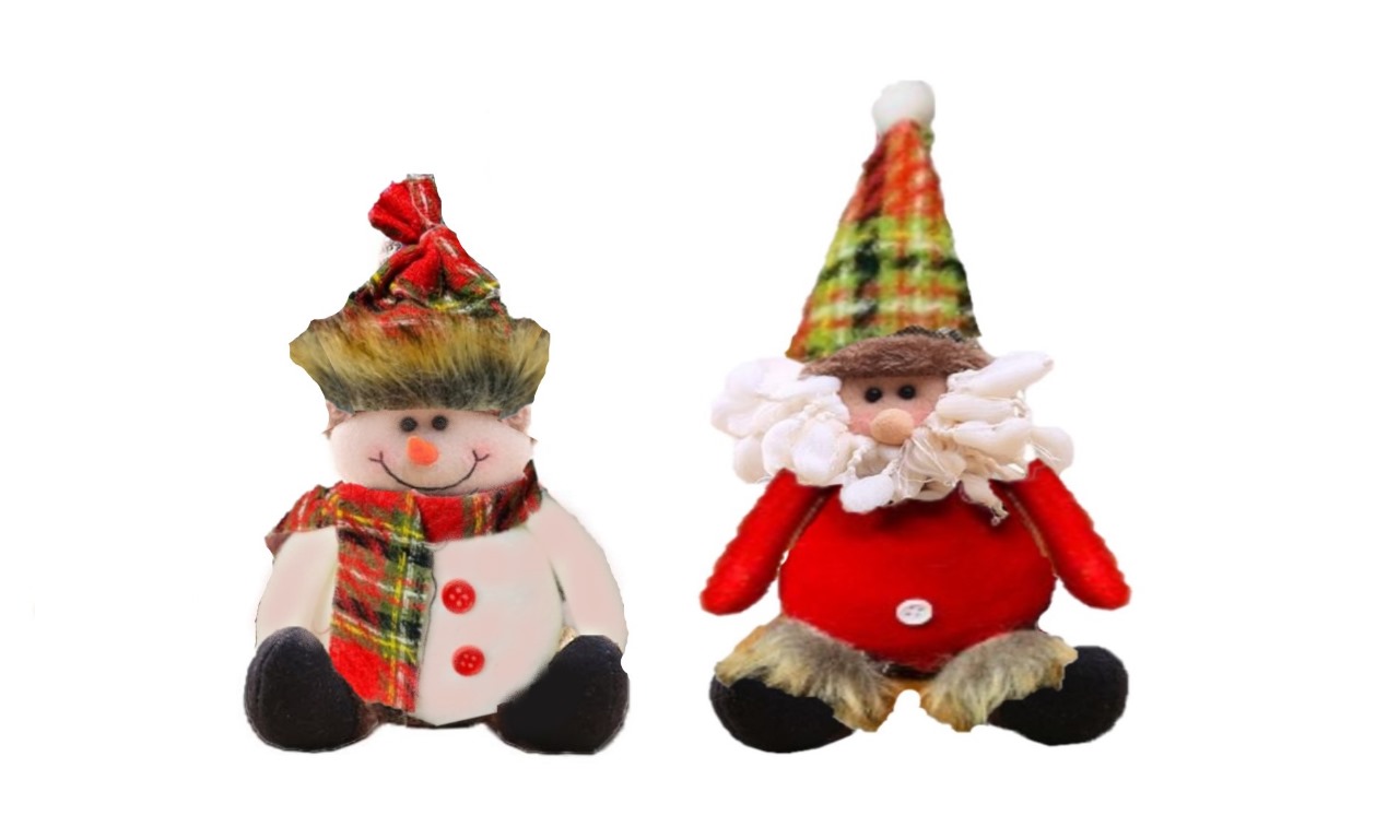 Adornos navideños de peluche 25-35 cms