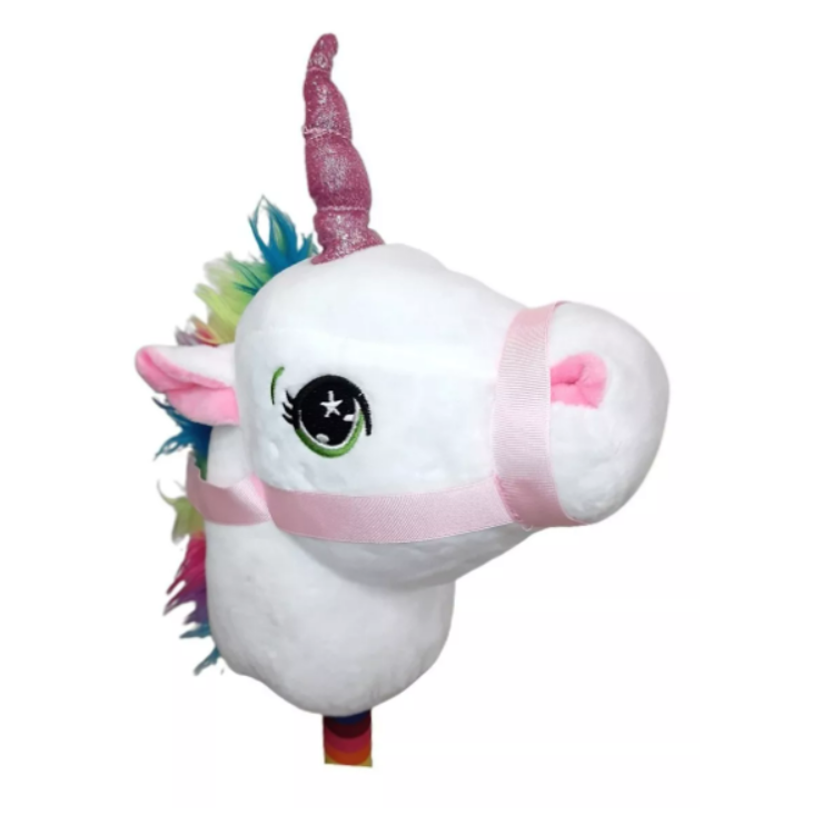 Caballo de palo unicornio 120 cms musical