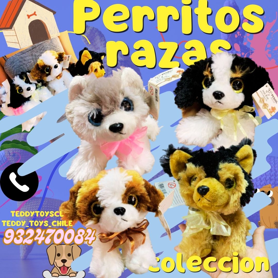 Perritos Perros de peluche 23 cma colección realista