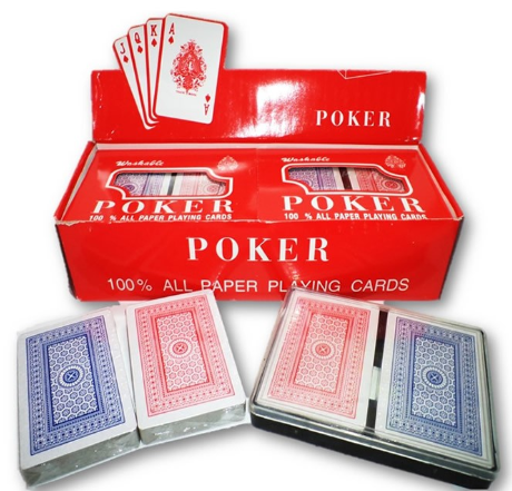 Baraja Poker Xiano de Plástico Mazo doble en estuche plastico.