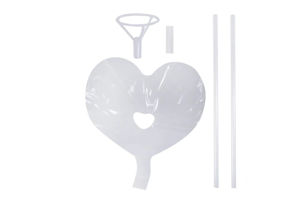 Docenas de Globos corazón con luces LED