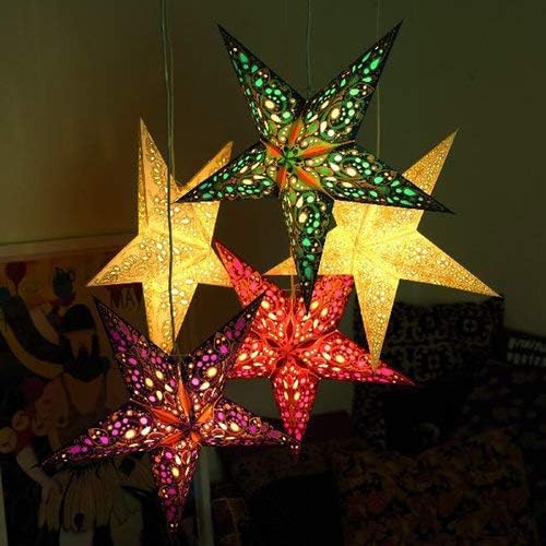 Estrella decorativa de papel de 70 cms