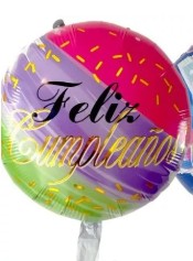 Pack de 50 unidades de Globos de cumpleaños y Feliz aniversario de 45 cm surtidos