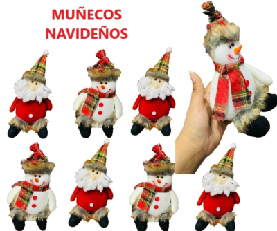 Adornos navideños de peluche 25-35 cms