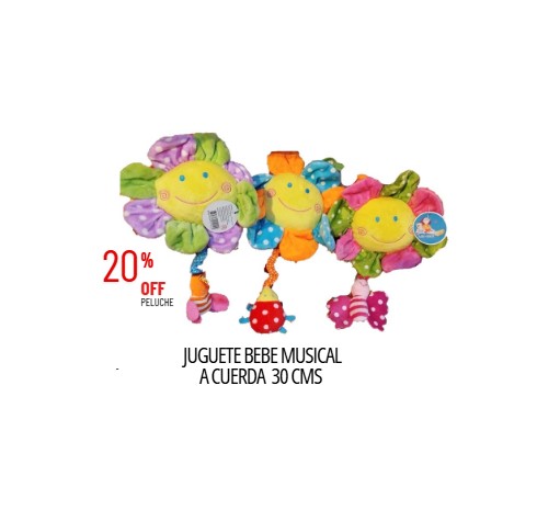 Juguete de peluche bebé musical a cuerda